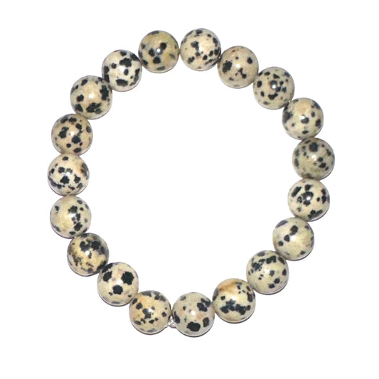 Dalmatian Jasper Bracelet (10mm)