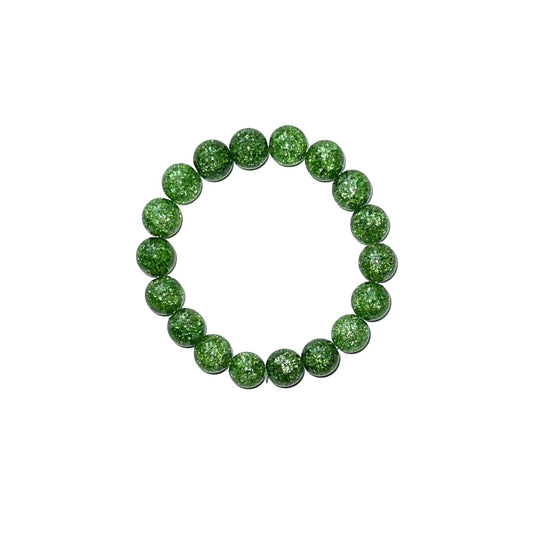 Crackled Green Quartz Bracelet (10mm)