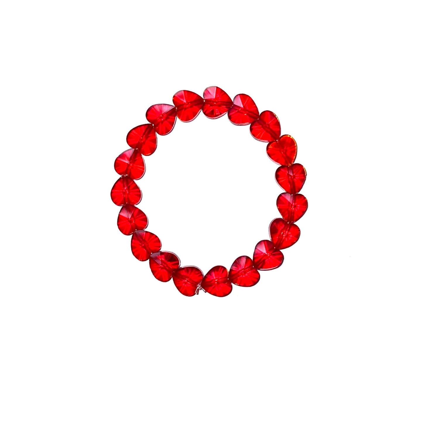 Ruby Red Heart Bracelet