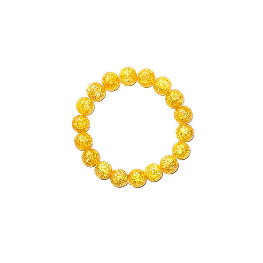 Crackled Yellow Quartz Bracelet (10mm)