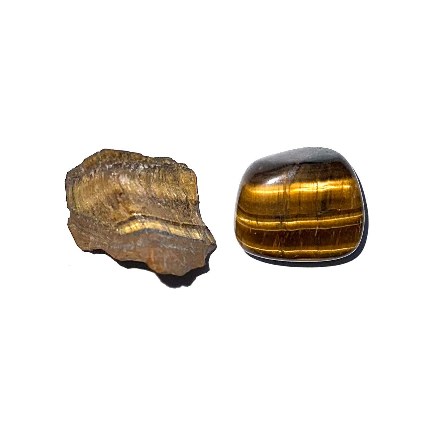 Tiger’s Eye Rough and Polished