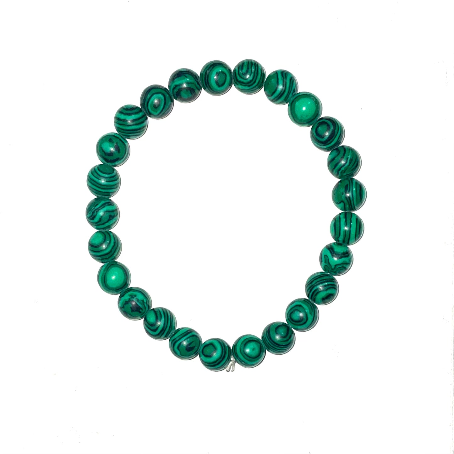 Reconstituted Malachite Bracelet (8mm)